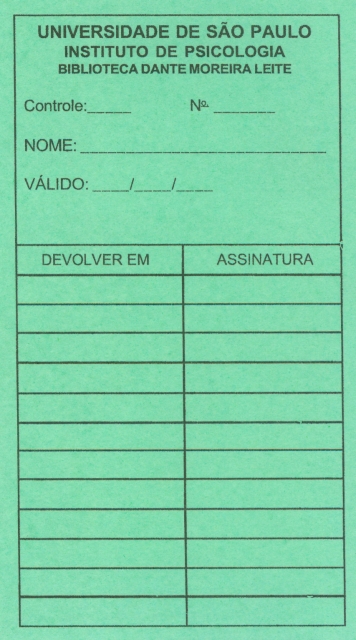 Cartão de empréstimo - frente